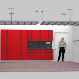 Red Cabinets Garage Louisville