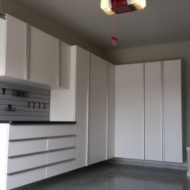 White Garage Cabinets Shively